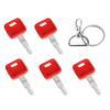 AT194969 Ignition Keys Compatible with John Dee re, Hitachi Tractor, Case Dozer, New Holland, Fiat Construction Equipment - Excavator Ignition Key Replace H800 AT147803 4286465 (5 Pcs) view 2