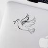Transparent Decal Stickers of Christian Christian Symbol Dove Peace (Metallic Silver) Premium Waterproof Vinyl Decal Stickers for Laptop Phone Accessory Helmet Car Window Mug Tu ANDstic019044SI041422 view 3