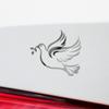 Transparent Decal Stickers of Christian Christian Symbol Dove Peace (Metallic Silver) Premium Waterproof Vinyl Decal Stickers for Laptop Phone Accessory Helmet Car Window Mug Tu ANDstic019044SI041422 view 4