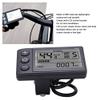 Electric LCD Display Meter, 24V 36V 48V Electric LCD Display Control Panel with Connector, Plastic Electric Display Meter for 22.2mm 0.9in Handlebar, view 2