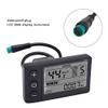 Electric LCD Display Meter, 24V 36V 48V Electric LCD Display Control Panel with Connector, Plastic Electric Display Meter for 22.2mm 0.9in Handlebar, view 3