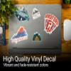 Atlantic Beach North Carolina 4 x 2.25 Inch Sticker Retro Vintage Sunset City 70s Aesthetic Design view 2