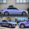 XhuangTech Chameleon Vinyl Wrap Grey to Purple Adhesive Car Body Film Sticker Decal Sheet Roll Air Bubble Release DIY (Grey to Purple, 60" x 3.93" 1.52M x 0.1M) view 1