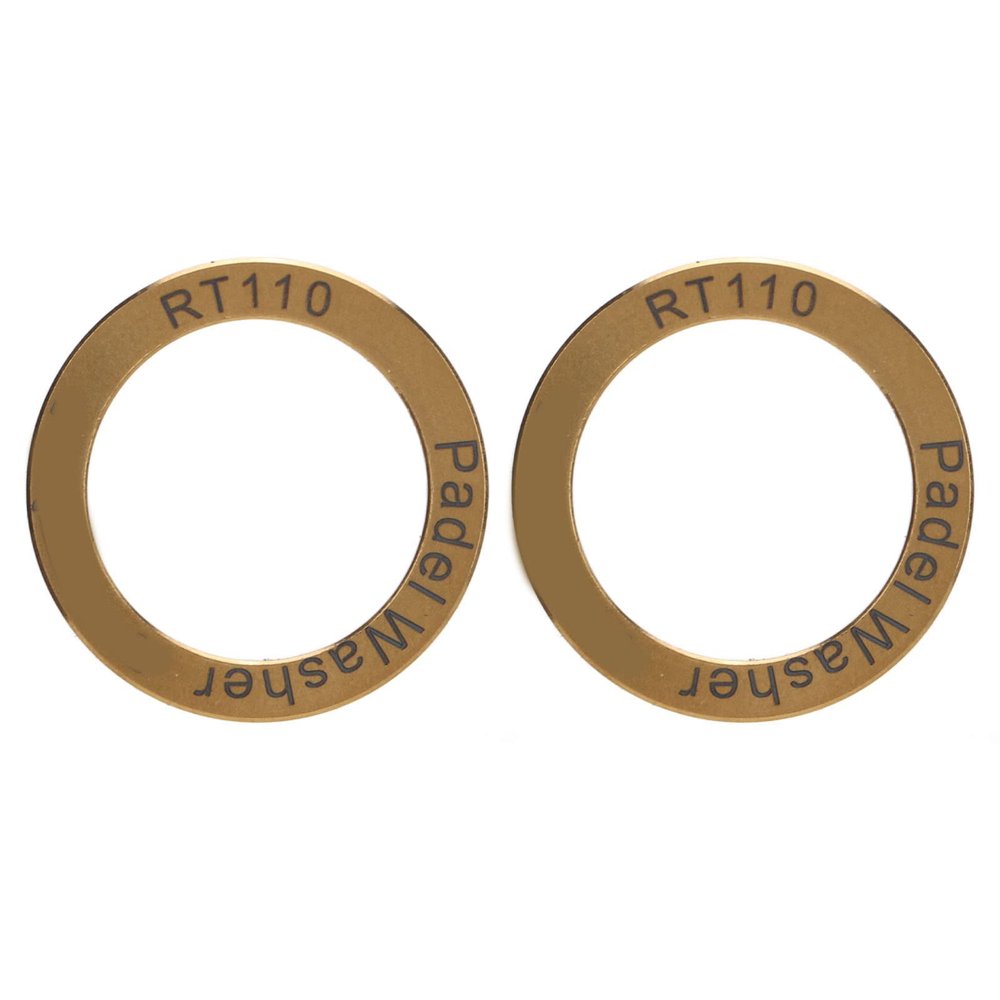 Vbestlife 2Pcs Pedal Gasket Rustproof Alloy Extended Pedal Washers for Mountain Road Bike(Gold) and Spare Parts