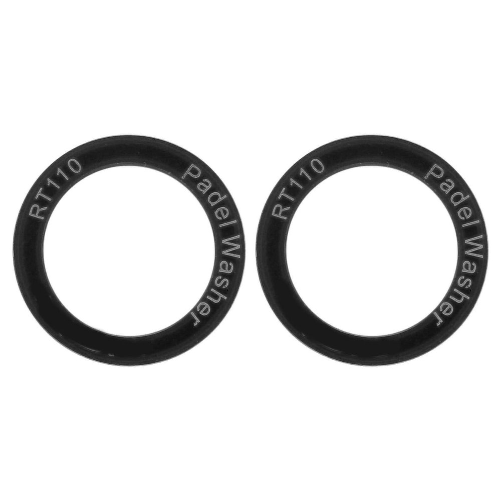VBESTLIFE 2Pcs Pedal Gasket Rustproof Alloy Extended Pedal Washers for Mountain Road Bike(Black)