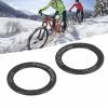 VBESTLIFE 2Pcs Pedal Gasket Rustproof Alloy Extended Pedal Washers for Mountain Road Bike(Black) view 3