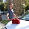 California Car Duster Super Duster, Red X-Large Truck and SUV Duster with Wood Handle 73668 view 3