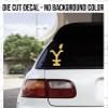 2 Pack - Yellowstone | Decal Vinyl Sticker Graphics for Car Truck SUV Van Wall Window Laptop | 3.2" Width by 5.5" Height HGC3462.021 Yellow view 4