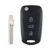 LadyCent Flip Folding Car Key Shell Auto Key Blanks Remote, for Kia Sportage Picanto 3 Rio K2 K5 Cerato Ceed Soul,HY14 view 1