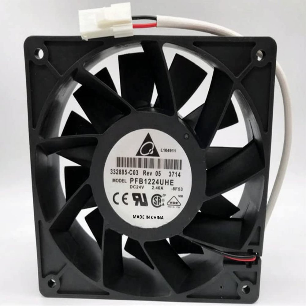 for PFB1224UHE DC24V 2.40A 12CM 2-Wire High Air Volume Inverter Fan