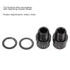 VBESTLIFE Pedal Extender, Pedals Extension Spacer Alloy Pedal Extension Shaft for Mountain Road Bike(Black) view 3