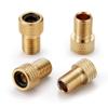AstroAI Brass Presta Valve Adapter, Convert Presta to Schrader Valve Adaptor for Bikes, Inflate Tire by Standard Pump or Air Compressor (4 Pack) view 1