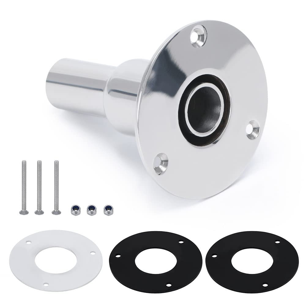 PTNHZ 24mm/0.94" 316 Stainless Steel Thru Hull Exhaust Skin Part of Air Diesel Heater For Diesel Parking heaters For Boat Marine Car Truck (Straight)