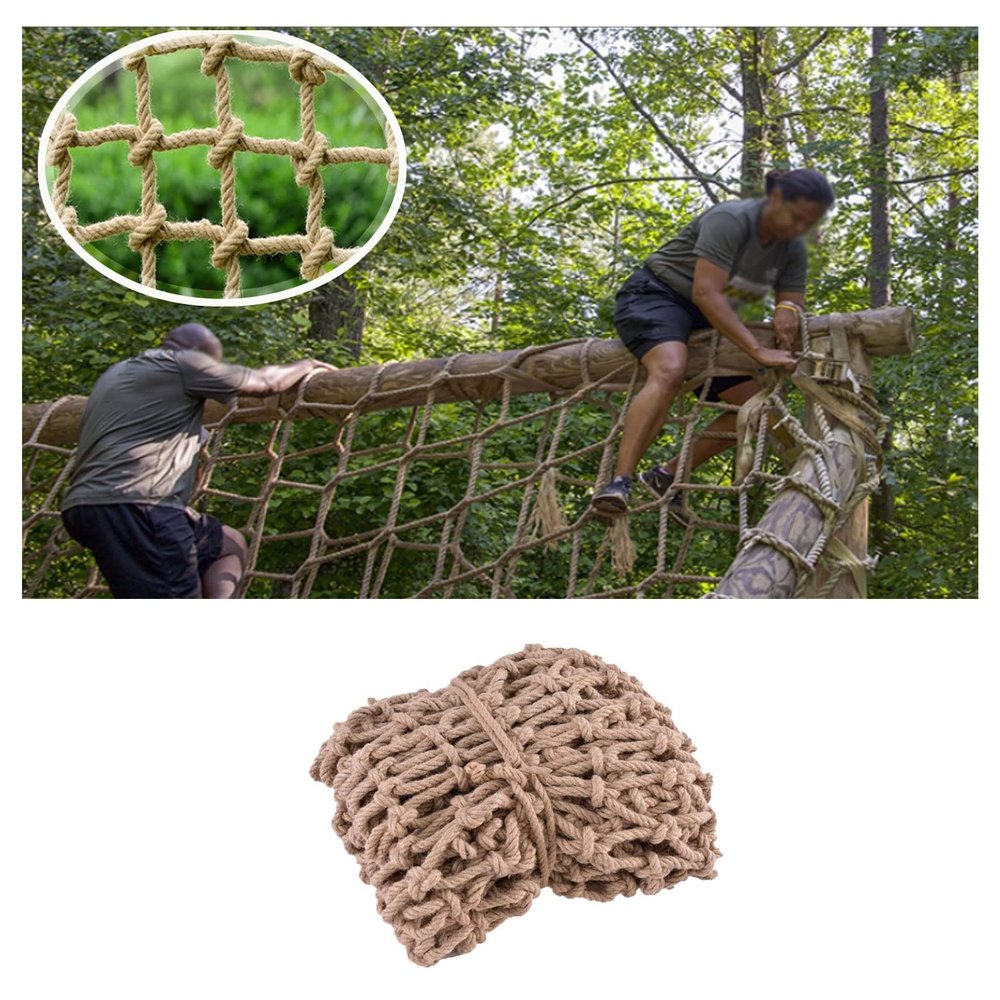 Rope Netting Treehouse Climbing Net Kids Safety Nets Cargo Rope Ladder Truck Trailer Heavy Duty Netting Balcony Banister Stair Protection Net Playground Grid (Size : 3 * 4m(10 * 13ft))