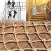 Rope Netting Treehouse Climbing Net Kids Safety Nets Cargo Rope Ladder Truck Trailer Heavy Duty Netting Balcony Banister Stair Protection Net Playground Grid (Size : 3 * 4m(10 * 13ft)) view 2