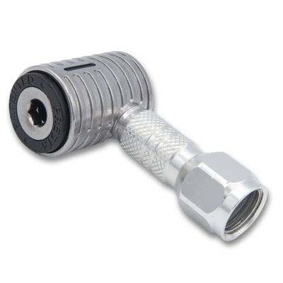 JACO Lightning XP Lock-on Air Chuck for Presta Valve Bike Tires - 1/4" F-NPT (Open Flow) | Quick-Connect Locking Attachment for Tire Inflator Air Compressor (Patented)
