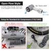 JACO Lightning XP Lock-on Air Chuck for Presta Valve Bike Tires - 1/4" F-NPT (Open Flow) | Quick-Connect Locking Attachment for Tire Inflator Air Compressor (Patented) view 4