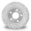Drilled and Slotted Black Zinc Brake Rotor 633-27024R view 2
