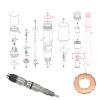 Cardoctor F00RJ02175 100pcs lot Common Rail Injector Shim Sealing Ring Copper Washer Clip Washer (100) view 2