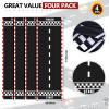 10 Feet Long Racetrack Floor Running Racer Party Decoration Mat Fold Race Tracks Decor Running Mat Drag Car Racer Party Supplies for Road Racing Car Theme Birthday Sport Games, 2 Feet Wide(4 Pcs) view 2