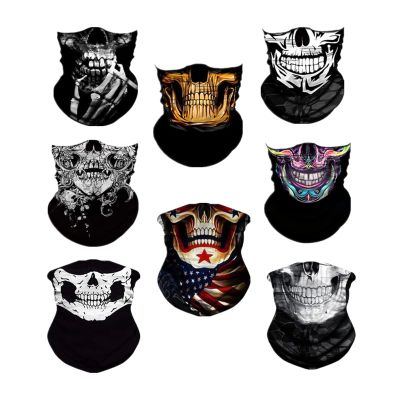 WYSUMMER 4Pcs/8pcs Scarves Bandanas Face Tube Headband, Motorcycle Multi Function Headwear Hat Scarf Neck Warmer Balaclava