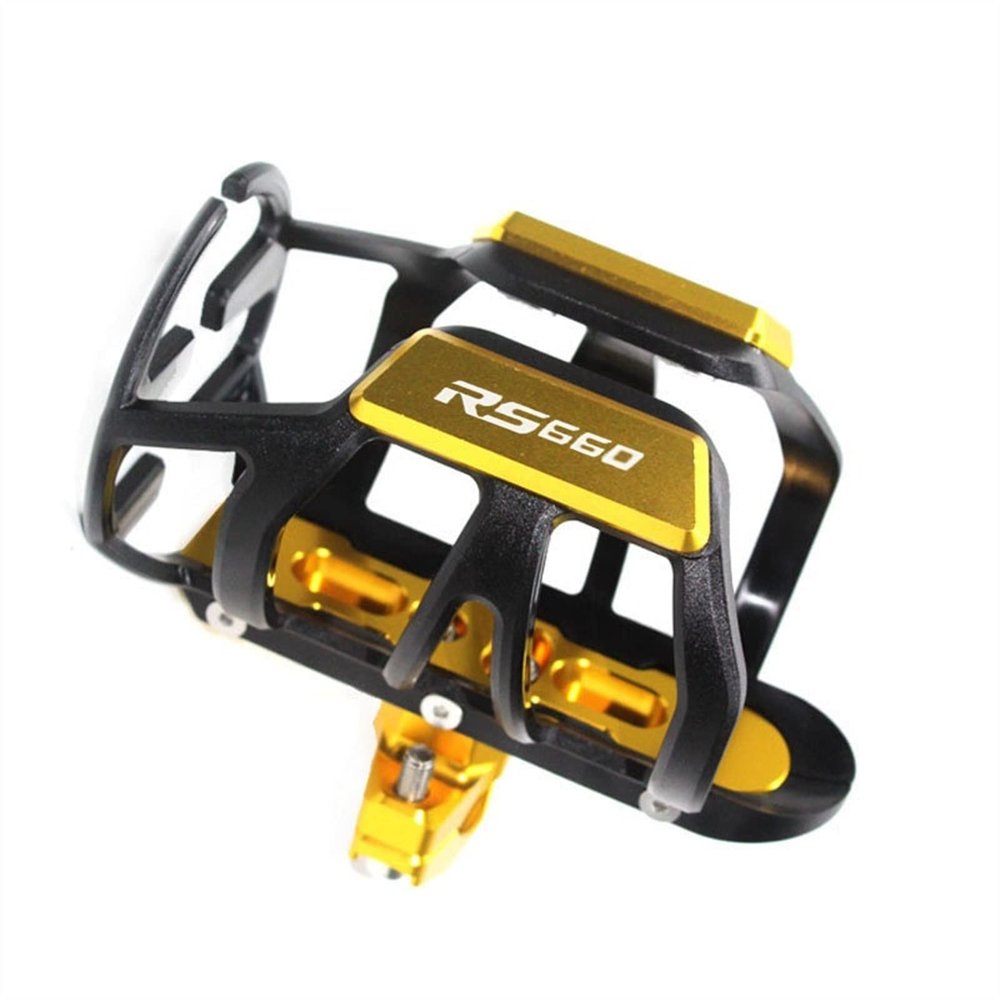 NWSM Cup Stand for Aprilia RS660 RS 660 Tuono 660 2020 2021 CNC Beverage Water Bottle Drink Cup Holder Mount Cup Holder Drink Holder (Color : Gold)