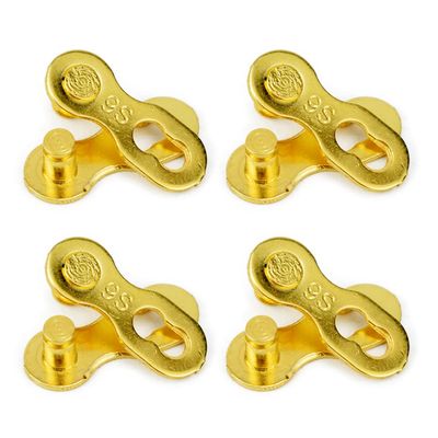 VG SPORTS 4 Pairs Bicycle Missing Link 1/6/7/8/9/10/11/12 Speed Chain Reusable Steel Bike Chain Link