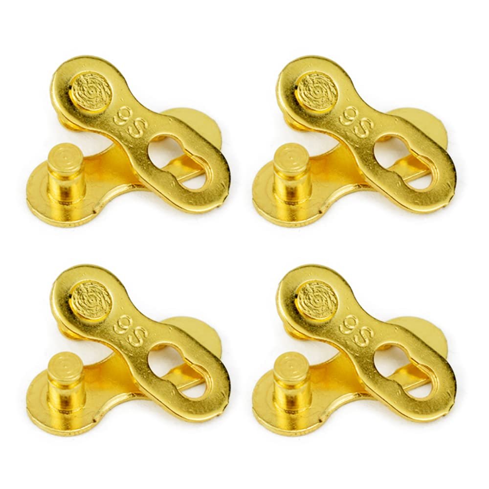 VG SPORTS 4 Pairs Bicycle Missing Link 1/6/7/8/9/10/11/12 Speed Chain Reusable Steel Bike Chain Link