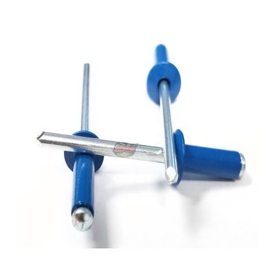 Chevron Blue 3/16" Blind Pop Rivets Aluminum Small Head with Steel Mandrel Fasteners .250 - .375 Grip Range