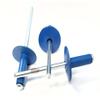 Chevron Blue 3/16" Blind Pop Rivets Aluminum Small Head with Steel Mandrel Fasteners .250 - .375 Grip Range view 2