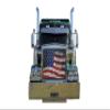 GrilleAdz Old Glory Mesh Bug Screen for Kenworth W900B with Turnbuckle Hardware Installation Kit view 1