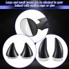 Lewtemi 4 Pairs Helmet Devil Horns Motorcycle Helmet Accessories Cat Ears Devil Wings Horns with Adhesive Suction Cup Ski Bike Accessories for Women Men, Black view 3