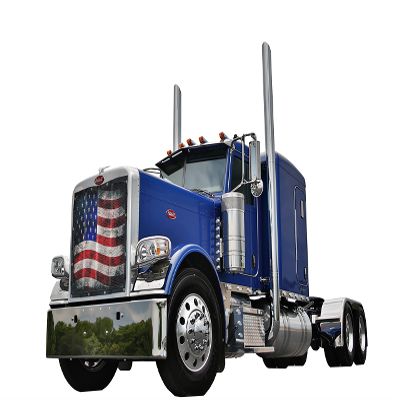 GrilleAdz Old Glory Mesh Bug Screen for Peterbilt 388/389 (Bug Screen with Turnbuckle Kit)
