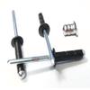 Flat Black 3/16" Aluminum Small Head with Steel Mandrel Multi Grip Pop Rivets Fasteners .275 - .598 Grip Range view 1