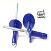 Dark Blue 3/16" Aluminum Large Head with Steel Mandrel Multi Grip Pop Rivets Fasteners .275 - .598 Grip Range view 1