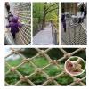 Hynet Rope Net Hemp Net Rope Ladder Truck Trailer Heavy Duty Netting Climbing Cargo Net Railing Safety Net Treehouse Fence Net Outdoor Hammock Balcony Protection Net (Size : 1 * 6m(3 * 20ft)) view 1