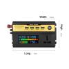 Niczu 500W 1200W 1600W 2200W Car Inverter DC 12V 24V 48V to AC 220V Modified Sine Wave Power Voltage Converter with Smart Digital Display Screen,500W-48V view 3