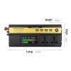 Niczu 500W 1200W 1600W 2200W Car Inverter DC 12V 24V 48V to AC 220V Modified Sine Wave Power Voltage Converter with Smart Digital Display Screen,1600W-48V view 3