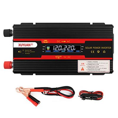 Niczu 3000W 4000W 6000W Car Inverter DC 12V 24V to AC 110V 220V Modified Sine Wave Power Voltage Converter with Smart Digital Display Screen,4000W-12V