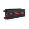 Niczu 3000W 4000W 6000W Car Inverter DC 12V 24V to AC 110V 220V Modified Sine Wave Power Voltage Converter with Smart Digital Display Screen,6000W-12V view 2