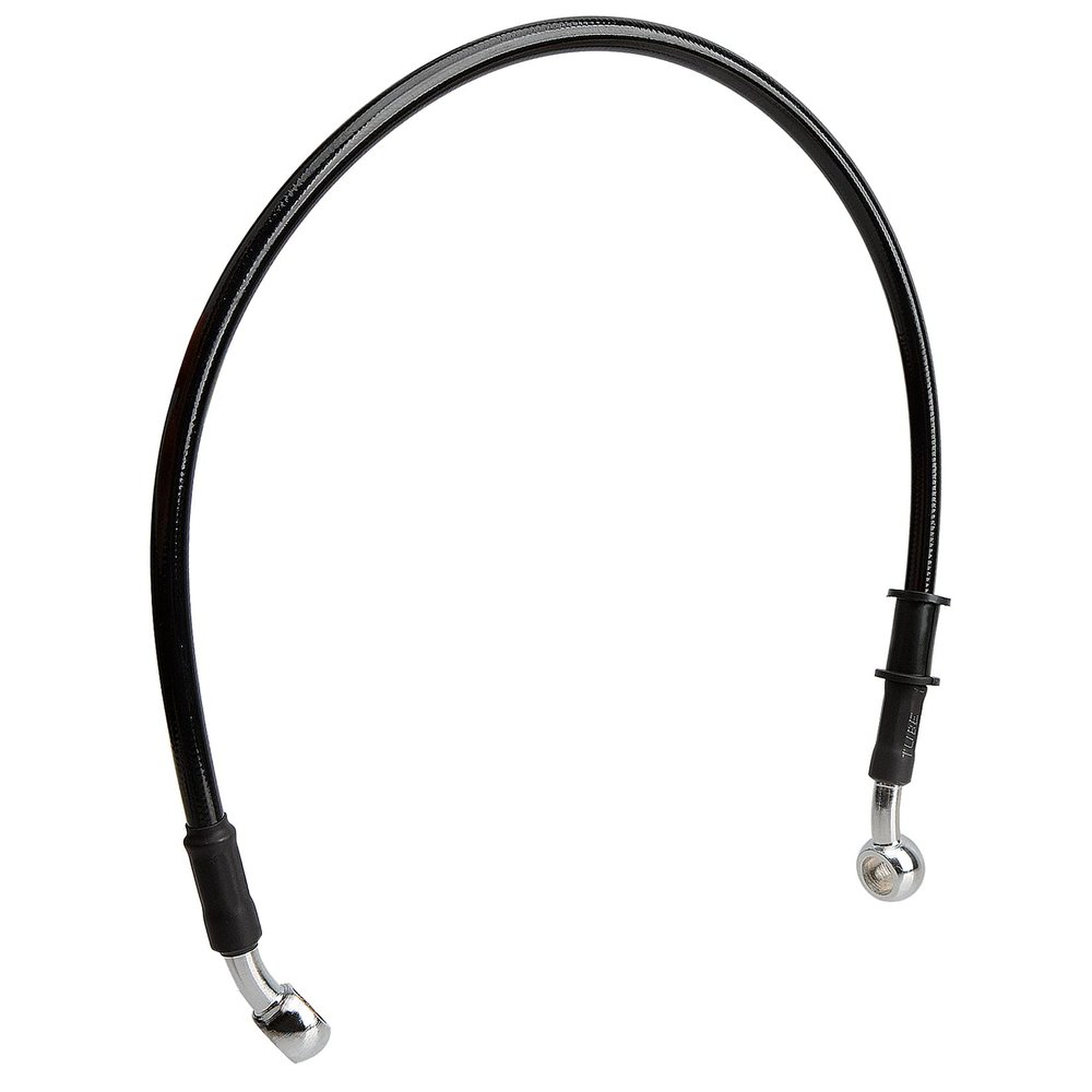 ZYHW Motorcycle Brake Line, 50cm/19.7" Universal Hydraulic Clutch Oil Pipe, Motocross Stainless Steel Braided Accessories for Bikes Enduro Motocross Street Bikes(Black)