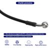 ZYHW Motorcycle Brake Line, 50cm/19.7" Universal Hydraulic Clutch Oil Pipe, Motocross Stainless Steel Braided Accessories for Bikes Enduro Motocross Street Bikes(Black) view 3