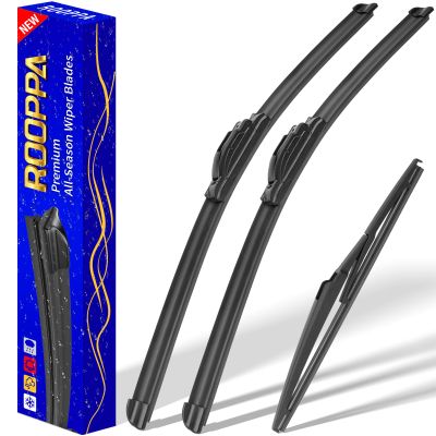 3 wipers Replacement for 2019-2022 2023 2024 2025 Toyota rav4/2006-2015 Mazda 5, Windshield Wiper Blades Original Equipment Replacement - 26"/16"/12" (Set of 3) U/J HOOK