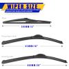 3 wipers Replacement for 2019-2022 2023 2024 2025 Toyota rav4/2006-2015 Mazda 5, Windshield Wiper Blades Original Equipment Replacement - 26"/16"/12" (Set of 3) U/J HOOK view 2