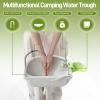 Outvita Portable Sink and Toilet Combo, 5 Gallon Hand Washing Station & 5.3 gallon Flushing Toilet, Detachable Wastewater Recycled Perfect for Outdoor Camping RV Travel Boat view 3