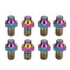Universal Pedal Screw,8Pcs Alloy Anti Slip M4x5mm Mountain Pedal Screws Pins Studs (Dazzling) view 1