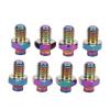 Universal Pedal Screw,8Pcs Alloy Anti Slip M4x5mm Mountain Pedal Screws Pins Studs (Dazzling) view 2