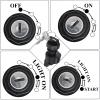GLENPARTS 4 Position 6 Pin Ignition Key Switch Replacement for Polaris Sortsman 1000 XP EU Tractor 2017 2018 2019 Sportsman 500 EFI Tractor 2009 2010 570 6X6 Euro 2019 view 2