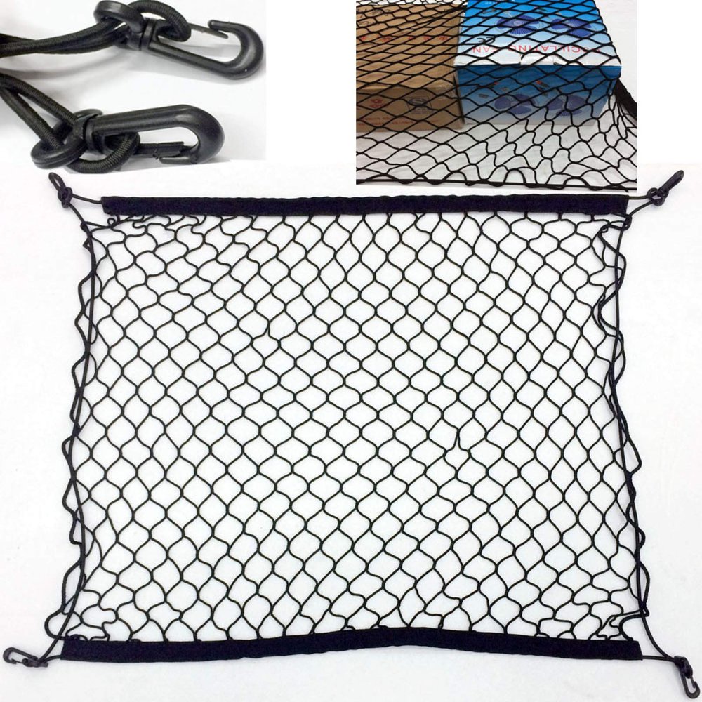 JINYISI 4 Hooks Car Trunk Cargo Net Mesh Storage Organizer,for Chevrolet Trax 2013 2014 2015