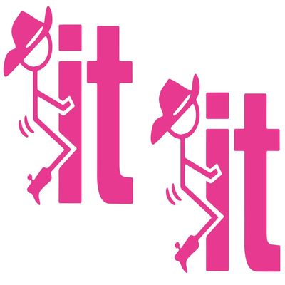 2 Pack - Redneck - Screw It - Funny | Decal Vinyl Sticker Graphics for Car Truck SUV Van Wall Window Laptop | 5.5" Width by 4.7" Height HGC3437.041 Pink